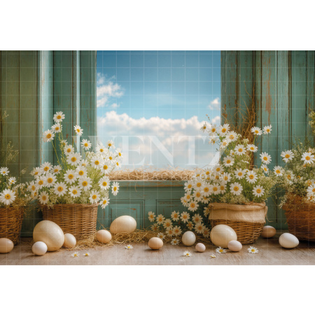 Fabric Photography Background Easter / Backdrop 7977