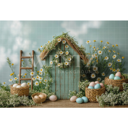 Fabric Photography Background Easter / Backdrop 7983