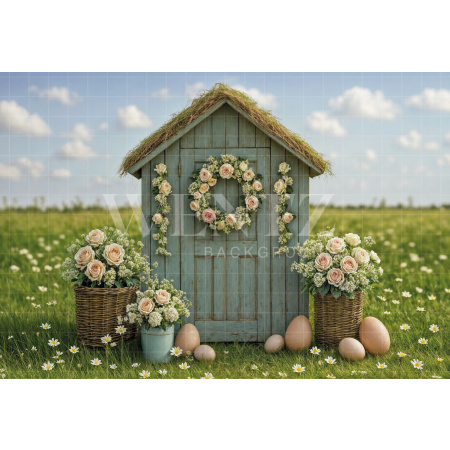 Fabric Photography Background Easter / Backdrop 7984
