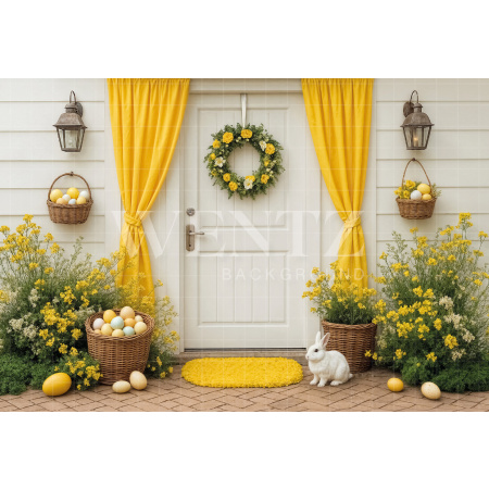 Fabric Photography Background Easter Facade / Backdrop 7989
