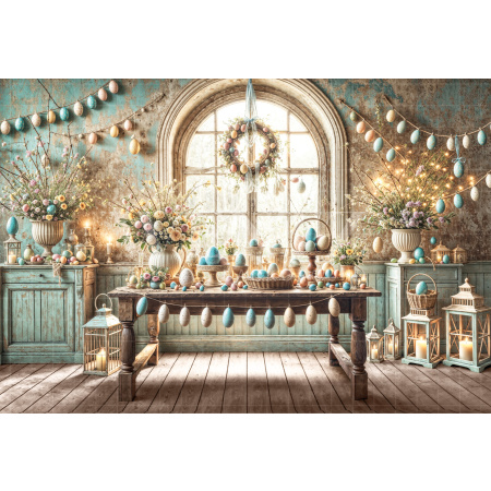 Fabric Photography Background Easter / Backdrop 6679