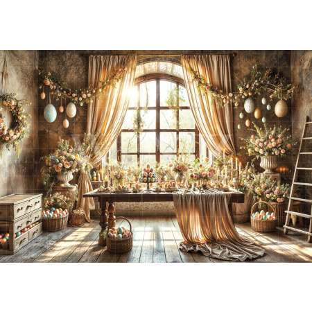 Fabric Photography Background Easter / Backdrop 6673