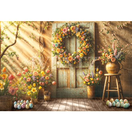Fabric Photography Background Easter / Backdrop 6700