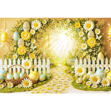 Fabric Photography Background Easter Garden / Backdrop 6697
