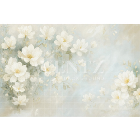 Fabric Photography Background Fine Art Floral / Backdrop 7842