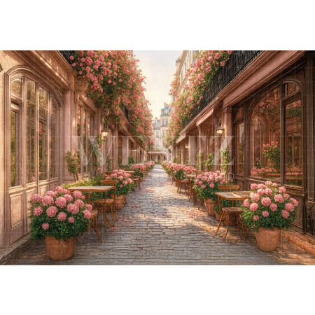 Fabric Photography Background Spring Street / Backdrop 7871