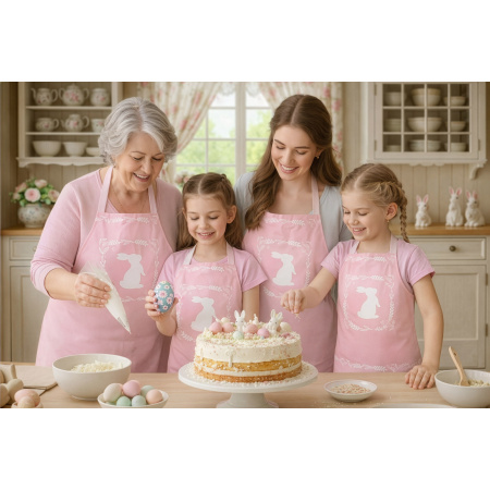 Kit 4 Family Aprons Easter / AW61