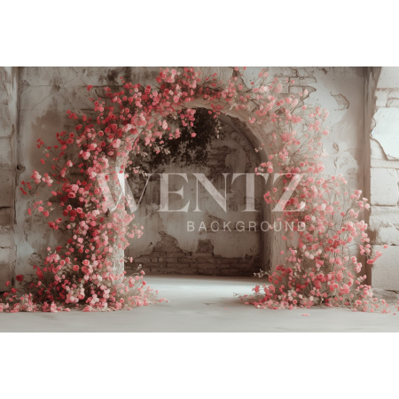 Fabric Photography Background Mother's Day Floral Arch / Backdrop 5757