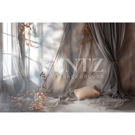 Fabric Photography Background Mother's Day Scenery with Curtain / Backdrop 5793