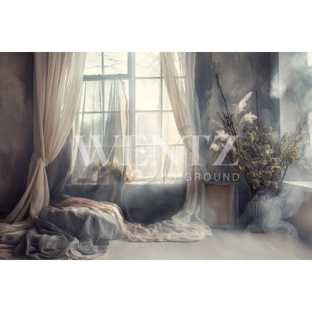 Fabric Photography Background Mother's Day Scenery with Curtains / Backdrop 5794