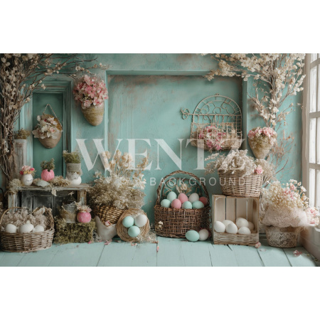Fabric Photography Background Easter / Backdrop 5526