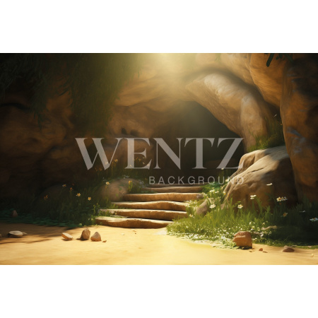 Fabric Photography Background Easter Grotto / Backdrop 5518