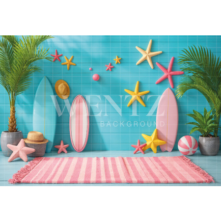 Fabric Photography Background Summer / Backdrop 7903
