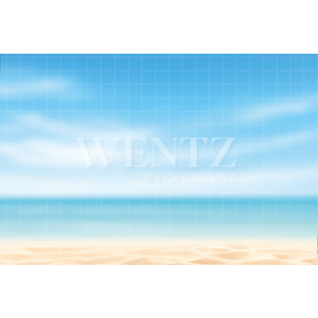 Fabric Photography Background Summer Beach / Backdrop 7904