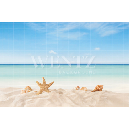 Fabric Photography Background Summer Beach / Backdrop 7905