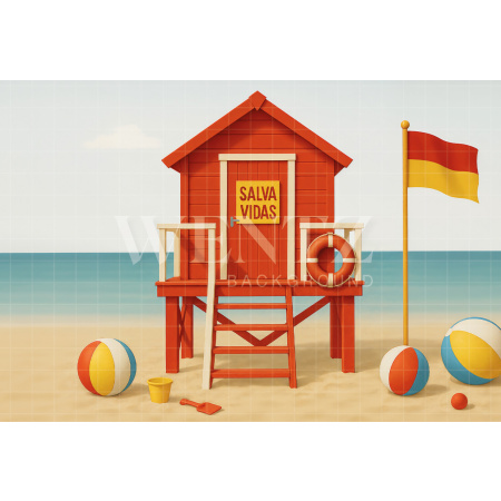 Fabric Photography Background Summer / Backdrop 7908