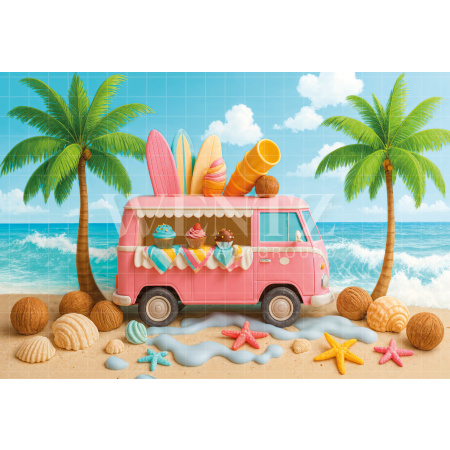 Fabric Photography Background Summer / Backdrop 7918