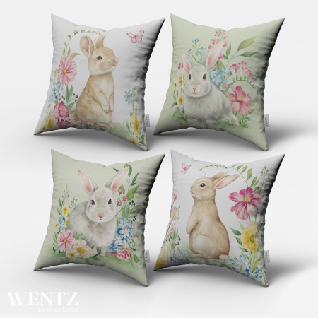 Kit 4 Pillow Cases Easter - 50 x 50 / WA94