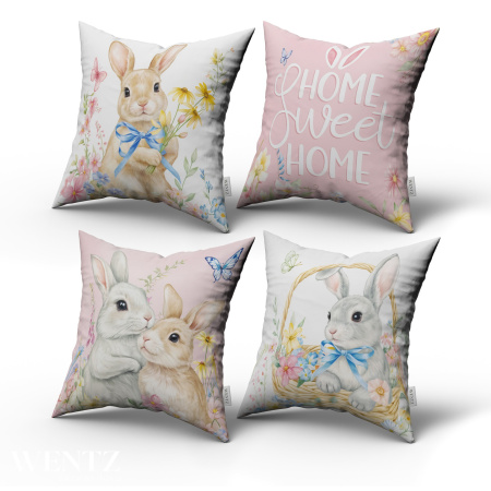 Kit 4 Pillow Cases Easter - 50 x 50 / WA95