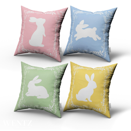 Kit 4 Pillow Cases Easter - 50 x 50 / WA96