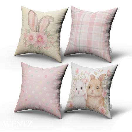 Kit 4 Pillow Cases Easter - 50 x 50 / WA97