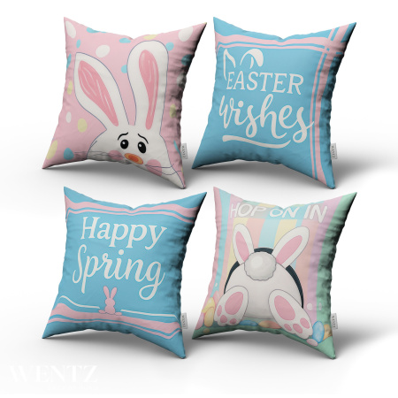 Kit 4 Pillow Cases Easter - 50 x 50 / WA98