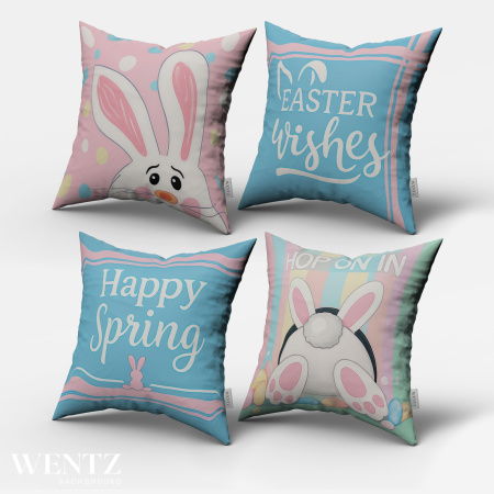 Kit 4 Pillow Cases Easter - 50 x 50 / WA98