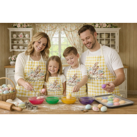 Kit 4 Family Aprons Easter / AW59